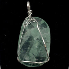 Load image into Gallery viewer, 21 Gram Green Fluorite Silver Wire-Wrapped Pendant | 2" Long |