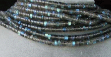 Load image into Gallery viewer, 8 Fiery Labradorite Wheel Beads 005779 - PremiumBead Primary Image 1