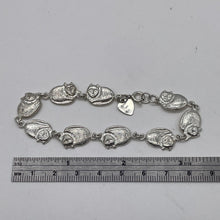 Load image into Gallery viewer, Comfort Kitty Cat 11 Gram Sterling Silver Linked Bracelet | 7Inch |