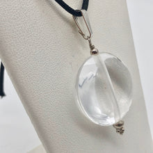 Load image into Gallery viewer, Artisan Created Faceted Wheel Quartz Sterling Silver Pendant 506657A - PremiumBead Alternate Image 4