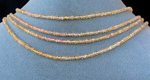 Load image into Gallery viewer, Natural Imperial Topaz Faceted 3mm Roundel Bead 11 inch strand - PremiumBead Alternate Image 10