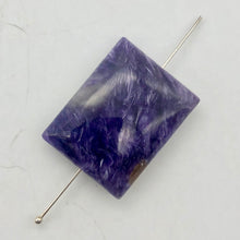 Load image into Gallery viewer, 47cts of Rare Rectangular Pillow Charoite Bead | 1 Beads | 26x21x9mm | - PremiumBead Primary Image 1