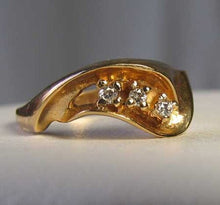 Load image into Gallery viewer, Natural Diamonds Solid 14K Yellow Gold Ring Size 6 3/4 9982AL - PremiumBead Alternate Image 5