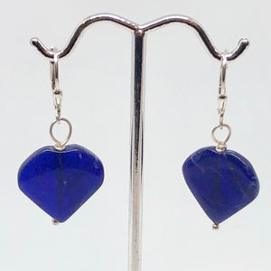 Lovely Hearts Blue Sodalite & Silver Earrings 300514A - PremiumBead Primary Image 1