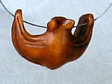 Load image into Gallery viewer, Good Luck Hand Carved Boxwood Bat Ojime/Netsuke Bead - PremiumBead Alternate Image 2
