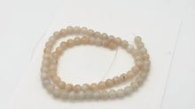 Load and play video in Gallery viewer, White and Orange Sardonyx Bead Strand | 6mm | White/Orange | Round | 68 Beads|