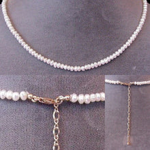 Load image into Gallery viewer, Adjustable Cream Freshwater 4mm Pearl 14Kgf 16 to 20 inch Strand Necklace 200029 - PremiumBead Primary Image 1