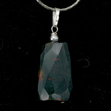 Load image into Gallery viewer, Hand Made Bloodstone Focal Pendant with Sterling Silver Findings | 1 1/2" Long