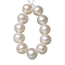 Load image into Gallery viewer, Eleven Pearls of Perfect Round Wedding White 6-5.5mm FW Pearls 4504