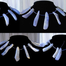 Load image into Gallery viewer, 604cts Natural Blue Chalcedony Bead Strand 110510E - PremiumBead Alternate Image 4