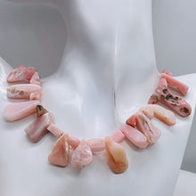 Load image into Gallery viewer, Pink Peruvian Opal 82g Varied Bead Strand | 15" | Pink | 43 Beads |