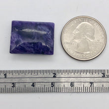 Load image into Gallery viewer, 30cts of Rare Rectangular Pillow Charoite Bead | 1 Beads | 22x17x9mm | 10872C - PremiumBead Alternate Image 2