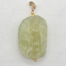 Load image into Gallery viewer, Kunzite Hiddenite 14K Gold Filled Crystal Pendant| 1 1/2" Long|Green | 1 Pendant
