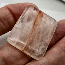 Load image into Gallery viewer, Quartz Orange Rectangular Pendant Bead | 40x30x6mm | 1 Bead |