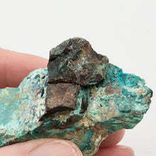 Load image into Gallery viewer, Stunning Dioptase on Chrysocolla Display Specimen 10670B - PremiumBead Alternate Image 4