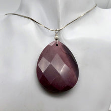 Load image into Gallery viewer, Deep Red Natural Faceted Mookaite Sterling Silver Wire Wrap Pendant| 2 1/4 Inch|