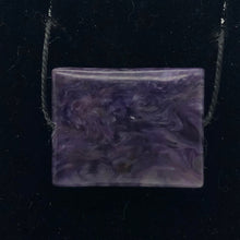 Load image into Gallery viewer, 25cts of Rare Rectangular Pillow Charoite Bead | 1 Beads | 23x18x7mm | 10872A - PremiumBead Alternate Image 8