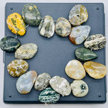 Load image into Gallery viewer, Smooth Ocean Jasper Briolette Bead 8 inch Strand 9469HS