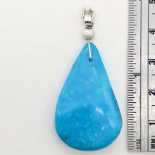 Load image into Gallery viewer, Designer! Turquoise Sterling Silver Pendant | 2 inches long |