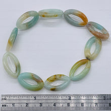 Load image into Gallery viewer, Picture Frame Amazonite Oval Bead 8 inch Strand 9368CHS