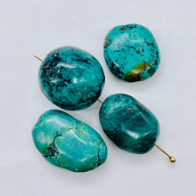 Load image into Gallery viewer, Turquoise Nugget Beads | 22x19x11 to 20x15x9mm | Blue | 4 Beads |