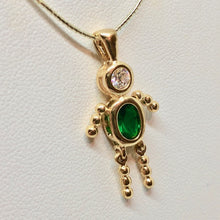 Load image into Gallery viewer, May! Crystal Kid Boy 22K Vermeil Pendant 9926Eb - PremiumBead Primary Image 1