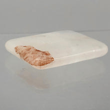 Load image into Gallery viewer, Quartz Orange and Clear Rectangular Pendant Bead | 40x30x6mm |