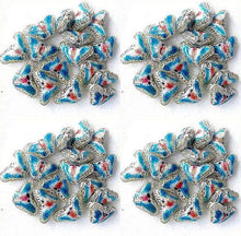 Load image into Gallery viewer, 5 Aqua Blue Cloisonne Butterfly Pendant Beads 8635D - PremiumBead Alternate Image 2