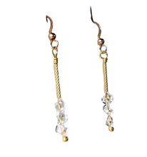 Load image into Gallery viewer, Holiday Sparkle AAA Quartz Earrings and 14Kgf 6270
