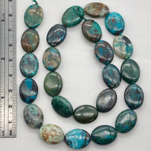 Load image into Gallery viewer, Natural Chrysocolla Oval Beads | 16x12mm | 9 Beads |