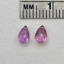 Load image into Gallery viewer, Pair Precious Pink Sapphire Briolette Beads | .90cts | 2 Beads |