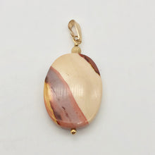 Load image into Gallery viewer, Sherbet Mookaite 30x20mm Oval 14k Gold Filled Pendant, 2 inches 506765A - PremiumBead Alternate Image 5