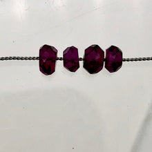 Load image into Gallery viewer, Merlot Mozambique Garnet Faceted Roundel Beads | 5x3-3.5x2mm | 4 Beads |