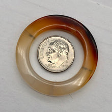 Load image into Gallery viewer, Carnelian Agate Picture Frame Bead | 37x3.5mm | Orange | 23mm opening |