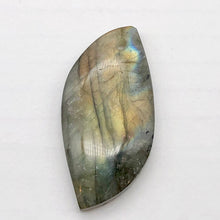 Load image into Gallery viewer, Labradorite Spectrolite Free Form Pendant Bead | 40x20x7mm | Golden Blue |
