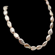 Load image into Gallery viewer, Creamy Oval/Teardrop FW Coin Pearl Strand