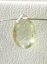 Load image into Gallery viewer, 1 Bead of Natural Pale Sagey Mossy Sapphire Briolette Bead 6783 - PremiumBead Alternate Image 2