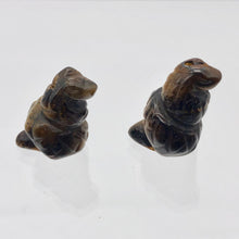 Load image into Gallery viewer, Charmer Carved Tiger's Eye Snake Figurine | 21x11x8mm | Golden - PremiumBead Alternate Image 9
