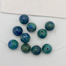 Load image into Gallery viewer, Rare! Beautiful Natural Azurite Beads. | 7.5mm | Blue | Round | 10 Beads | - PremiumBead Primary Image 1