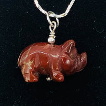 Load image into Gallery viewer, Piggie Brecciated Jasper Pig & Sterling Silver Pendant 509274JP