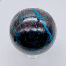 Load image into Gallery viewer, Chrysocolla Cuprite Scry Crystal Round | 65mm | Blue/Copper | 1 Sphere