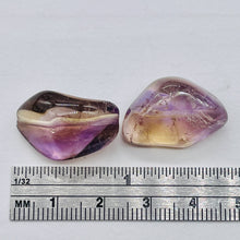 Load image into Gallery viewer, Ametrine Large Nugget Pendant Beads | 22x12x12/22x15x10 | Purple/Gold | 2 Beads|