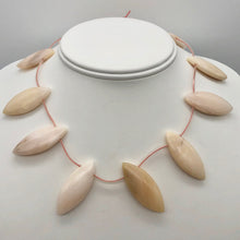 Load image into Gallery viewer, Pink Peruvian Opal Marquis Briolette 12 Bead Strand 10815J - PremiumBead Primary Image 1