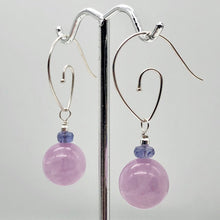 Load image into Gallery viewer, Kunzite Sterling Silver Drop Earrings | 1.5" | Lavender Silver | Earrings |