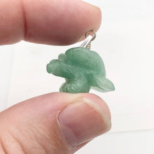 Load image into Gallery viewer, Semi Precious Stone Jewelry Soaring Eagle Pendant Necklace of Aventurine/Silver - PremiumBead Alternate Image 3