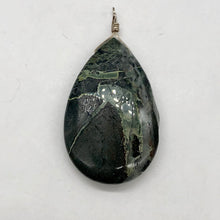 Load image into Gallery viewer, Tsunami Stone Briolette Sterling Silver Pendant| 2 3/4" Long | Green | 1 Pendant