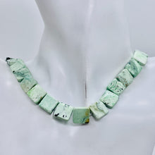 Load image into Gallery viewer, Minty Mojito Green Turquoise Square Coin Bead Strand 107412F