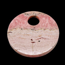 Load image into Gallery viewer, 1 Natural Lacy Pink Rhodochrosite 50mm Pi Circle Pendant