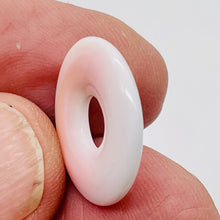 Load image into Gallery viewer, Rare Pink Conch Shell 20mm Pi Circle Pendant Bead 9826