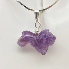 Load image into Gallery viewer, Hand Carved Roaring Lion and Sterling Silver Pendant | 1 1/8" Long | 509295AMLS - PremiumBead Primary Image 1